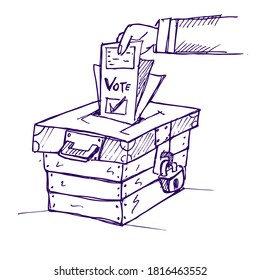  vote, illustration sketch and doodle