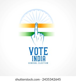 vote for india general election background celebrate democracy vector