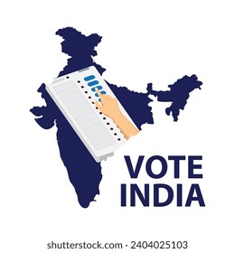 Vote India premium vector illustration