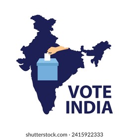 Vote India premium vector illustration