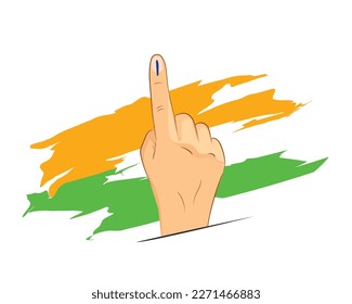 Vote for India with trycolour