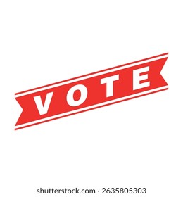 Vote Letter Rubber Stamp Template Design