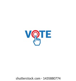 Vote Logo Concept Vector Editable