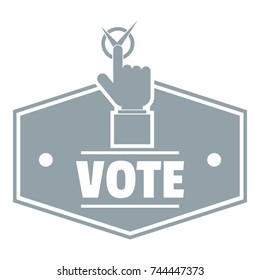 Vote logo. Simple illustration of vote vector logo for web
