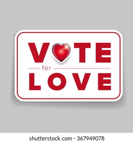 Vote for love