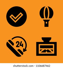vote, mark, select and menu icons set. Vector illustration for web and design