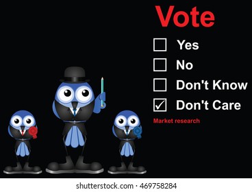 Vote market research questionnaire on black background with copy space for own text