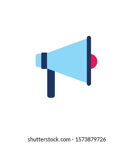 vote megaphone flat style icon vector illustration design