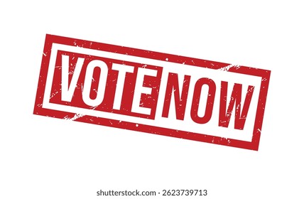 VOTE AGORA carimbo no fundo branco. VOTE AGORA Selo.