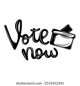 Vote Now Stamp Illustration - 02