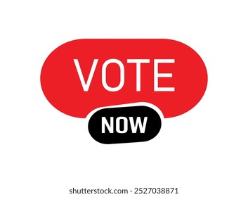 vote now text information sign	