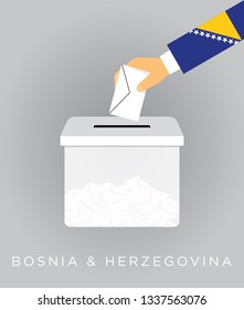 Vote on elections in the Bosnia Herzegovina with the ballot box