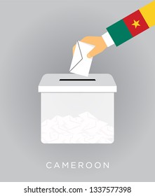 Vote on elections in the Cameroon with the ballot box