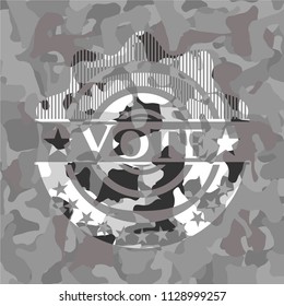 Vote on grey camo pattern