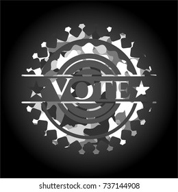 Vote on grey camo pattern