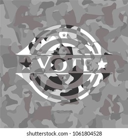 Vote on grey camo patternVote grey camo emblem
