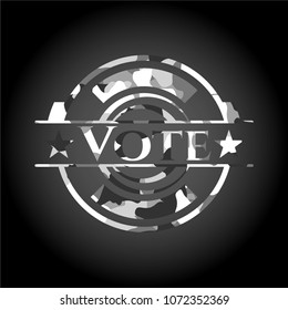  Vote on grey camouflaged texture