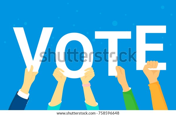 Vote Opinion Poll Concept Vector Illustration Stock Vector (Royalty ...