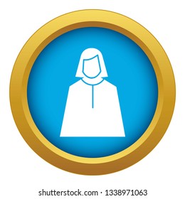 Vote oratory icon blue vector isolated on white background for any design