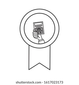 Vote paper inside seal stamp design, President election government campaign voting politician independence political and united theme Vector illustration