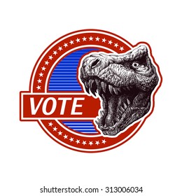 Vote. Politic plakat. Vector illustration.