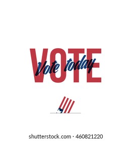 vote for the presidential candidate. vote today for USA. vector illustration concept 