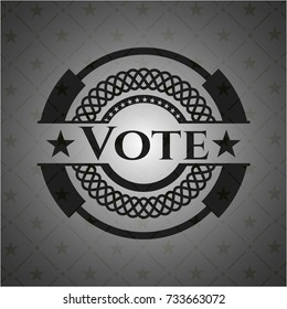 Vote realistic dark emblem