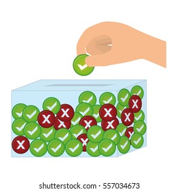 vote related icons image vector illustration design 