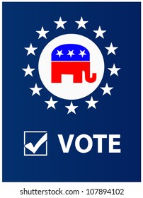 Vote Republican Placard