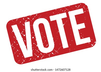 Vote Rubber Stamp. Vote Rubber Grunge Stamp Seal Vector Illustration - Vector