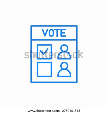 vote selection icon sign vector