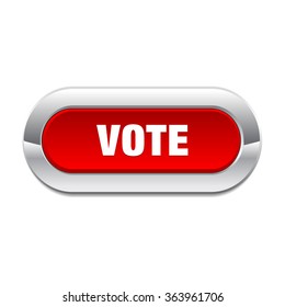 Vote Shiny Vector Icon Chrome Button