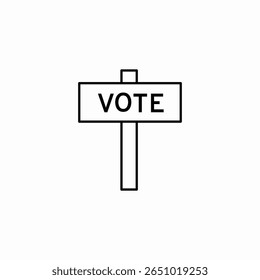 símbolo de voto ícone sinal vetor