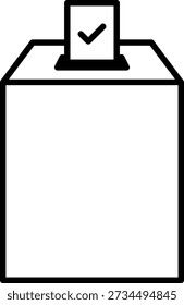 Vote no ícone simples. Conceito de eleição.