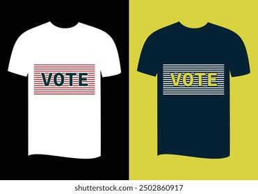 vote simple t shirt design for boy and girl