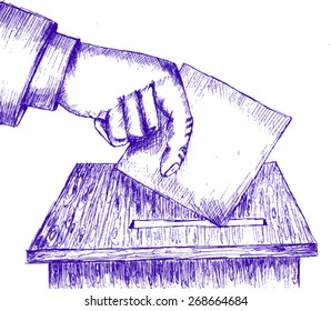 vote, sketch