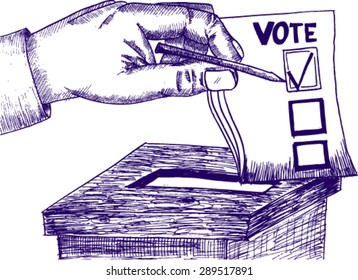 vote, sketch