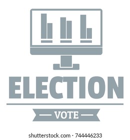 Vote stats logo. Simple illustration of vote stats vector logo for web
