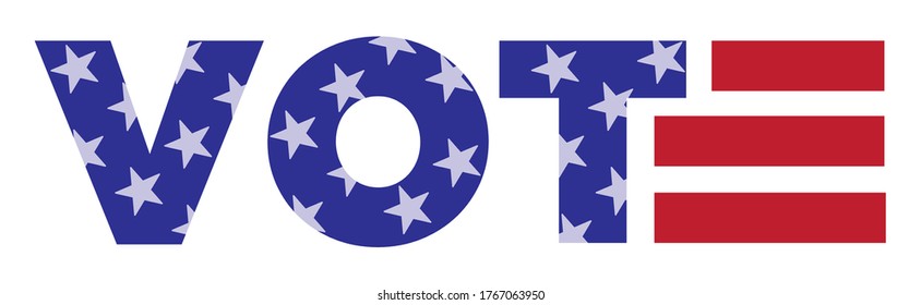 Vote Stylized Text | Bumper Sticker Design | Campaign Resource to Promote Voting in US Elections
