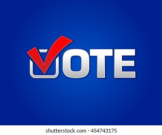 Vote symbol and tick box.