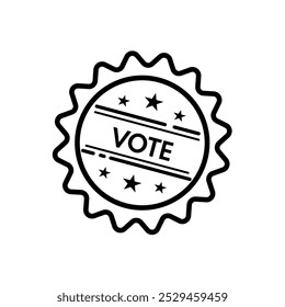 Vote, tag, pin - vector icon	