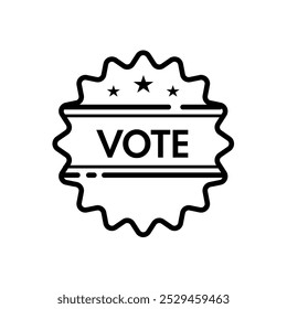 Vote, tag, pin - vector icon	