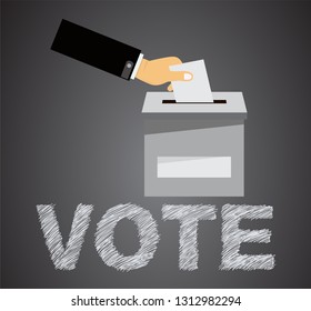 Vote title button, votes concept. vector design