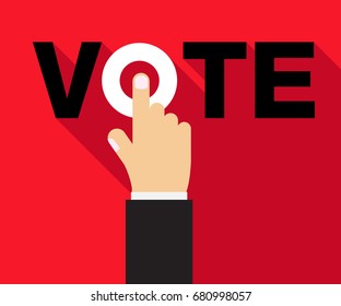 Vote title button, votes concept. vector