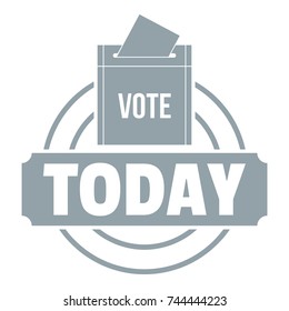 Vote today logo. Simple illustration of vote today vector logo for web