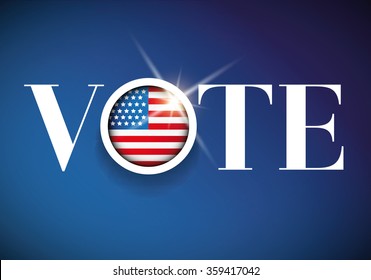 Vote - USA election poster