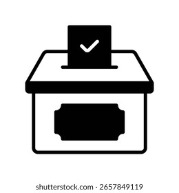 Vector de votación para la toma de decisiones democráticas, ilustración de urnas, elecciones internacionales y derechos cívicos