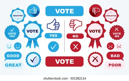 Vote vector and element. The opposite of selection.
