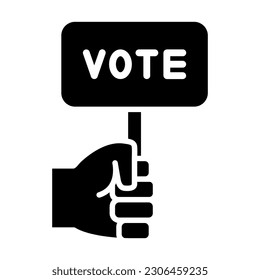 Vote Vector Glyph Icon For Personal And Commercial Use.
