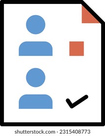ilustración de voto sobre un fondo transparente. Símbolos de calidad superior. Iconos vectoriales de color de línea para el concepto y el diseño gráfico.